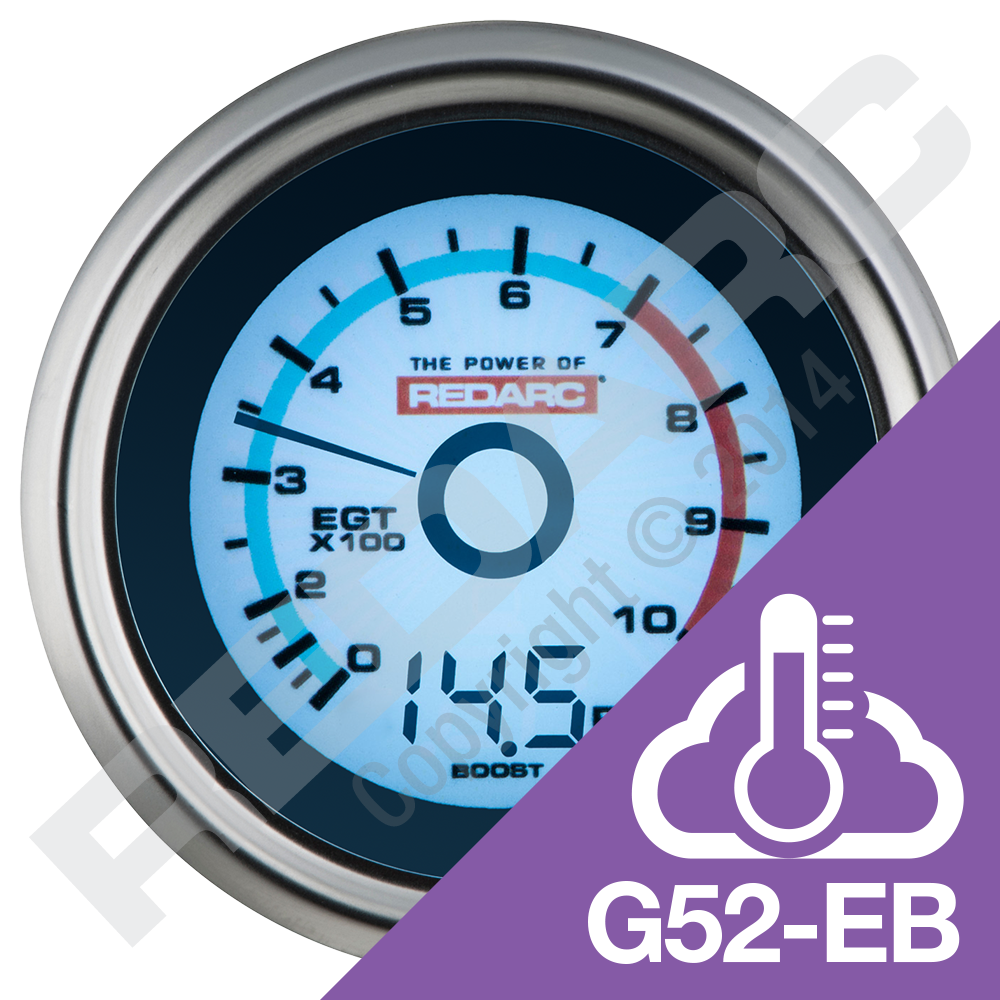 EGT & BOOST PRESSURE 52MM GAUGE Wired Wilson